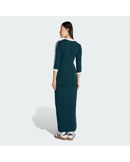 Abito Adicolor Classics 3-Stripes Maxi di Adidas in Blue