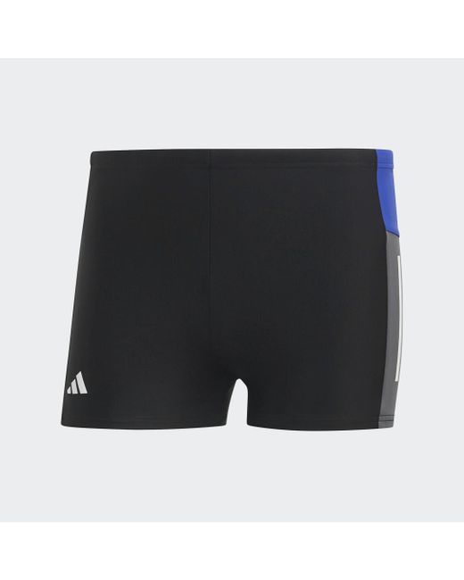 adidas Colorblock 3-Streifen Boxer-Badehose in Blau für Herren | Lyst DE