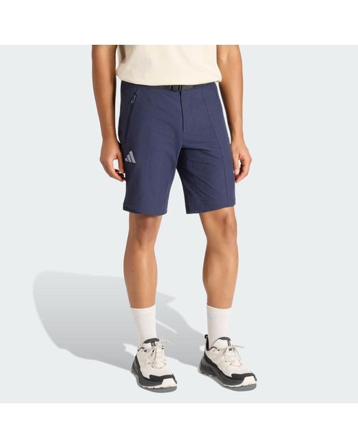 Adidas Blue Terrex Xperior Utilitas Clima365 Zip-Off Tracksuit Bottoms for men