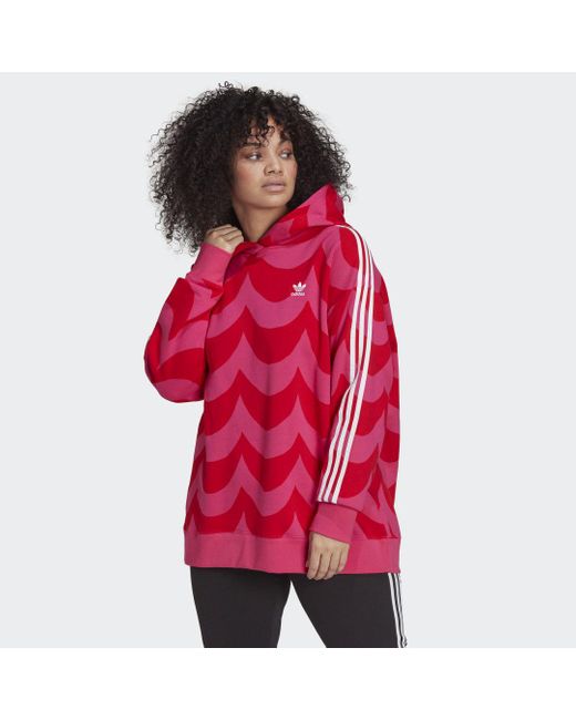 vat kousen Herinnering adidas Marimekko Hoodie (grote Maat) in het Rood | Lyst NL