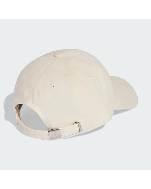 Adidas White Dad Cap Tonal Logo
