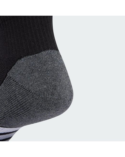 Adidas Black Performance Climacool Cushioned Quarter Socks 3-Pack