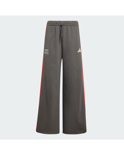 Adidas Gray Audi Revolut F1 Team Dna Wide Leg Joggers