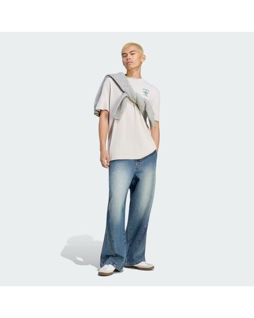 Adidas White Paris Graphics Loose T-Shirt for men