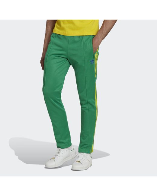 Track pants Beckenbauer di Adidas in Green da Uomo