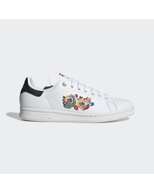 adidas Lace Rich Mnisi Stan Smith Shoes in White | Lyst