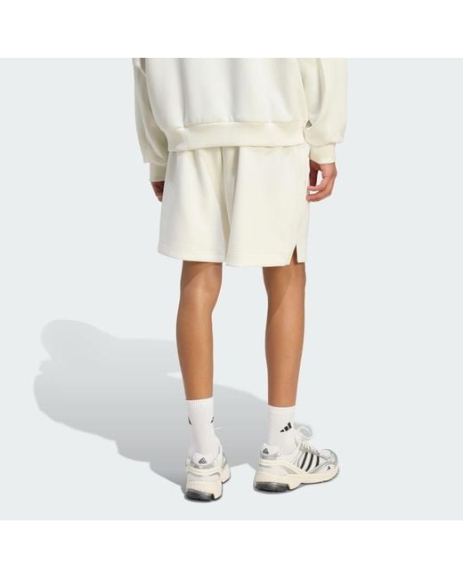 Adidas White Soft Lux Shorts for men