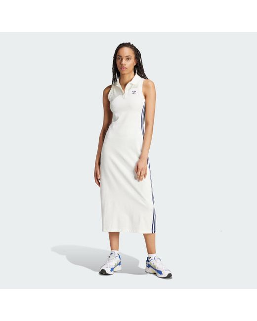 Adidas White Premium Originals Rib Dress