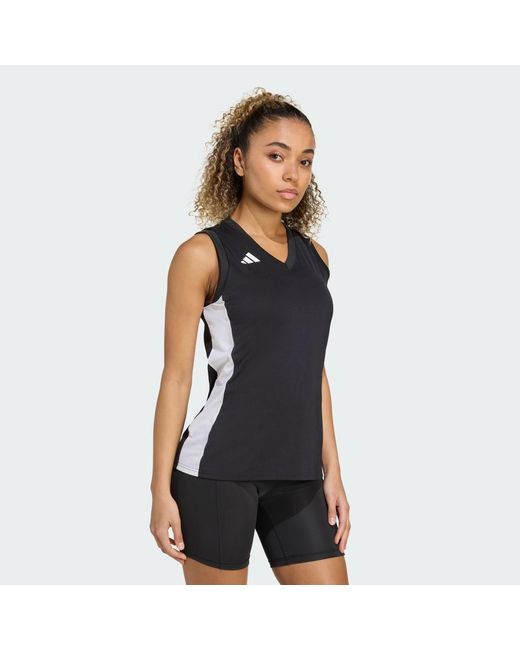 Adidas Blue Quickset Sleeveless Volleyball Jersey