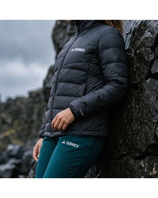 Adidas Gray Terrex Multi Light Down Climawarm Jacket