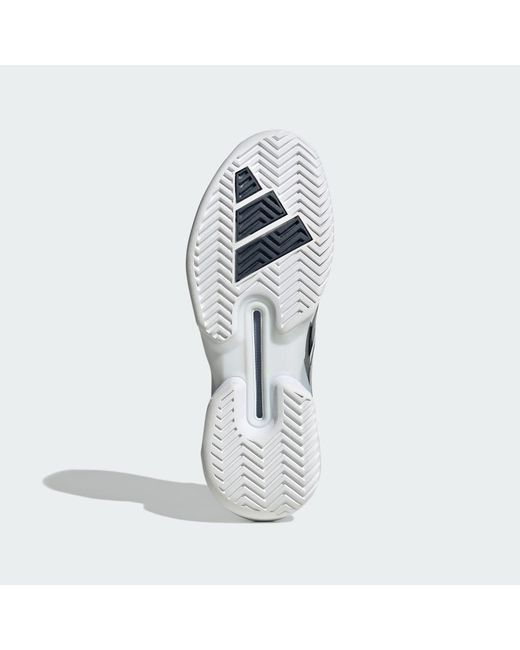 Adidas Blue Adizero Ubersonic 5 Tennis Shoes for men