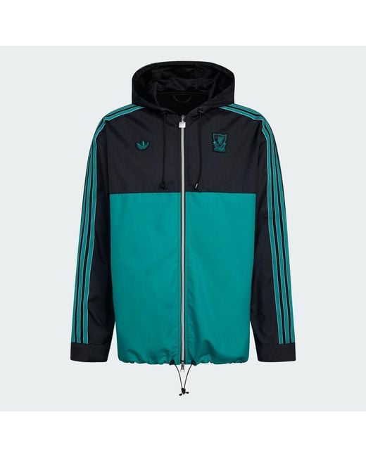 Adidas Blue Liverpool Fc Terrace Icons Parka for men