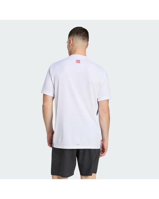 Adidas White Ffhb Match Jersey for men