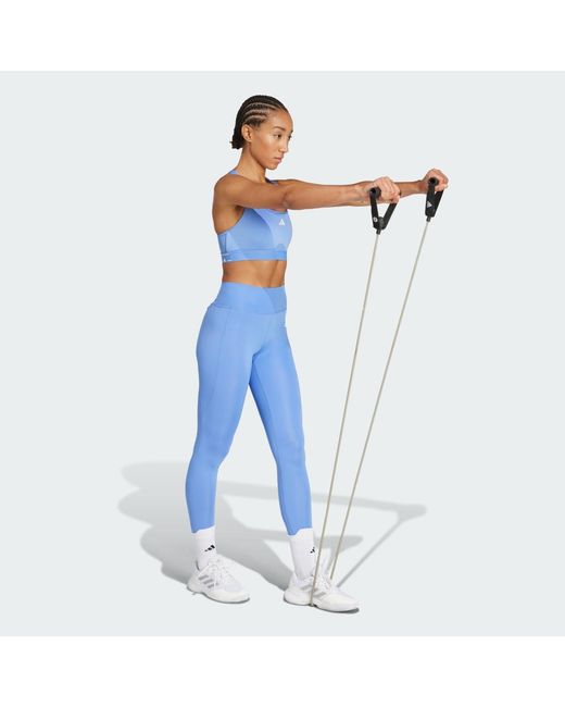 Sujetador Primeliftreact Training Adidas de color Blue