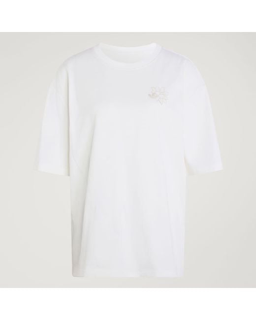 Adidas White Floral Gfx T-Shirt