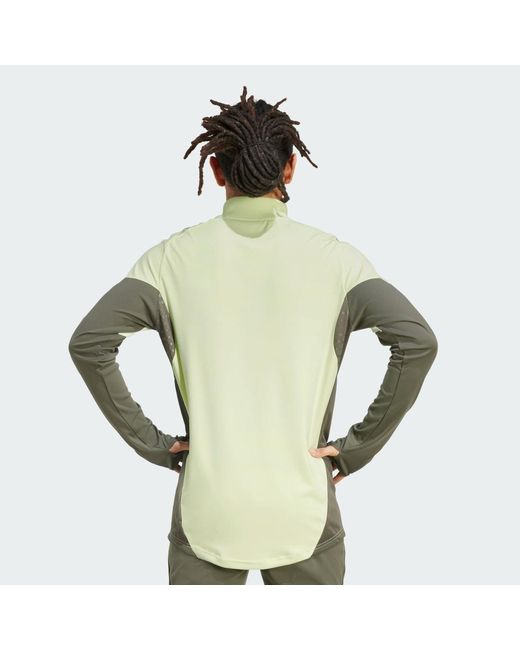 Adidas Green Real Madrid Tiro 25 Competition Training Top for men