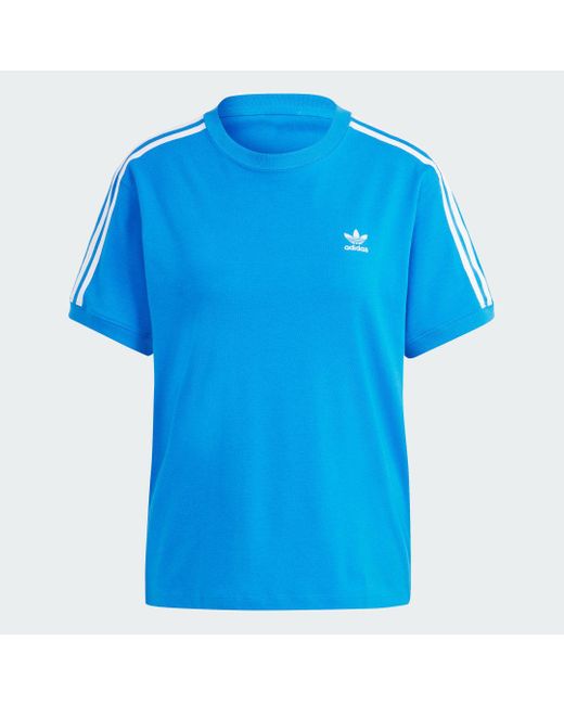 Adidas Blue 3-stripes T-shirt