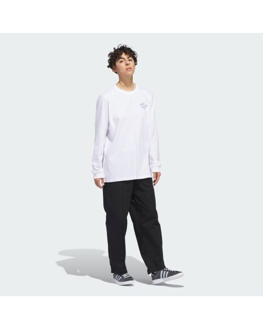 Maglia Henry Jones Graphic Long Sleeve di Adidas in White da Uomo