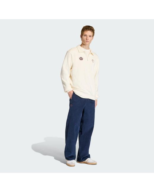 Adidas Blue Jude Bellingham Loose Tracksuit Bottoms for men