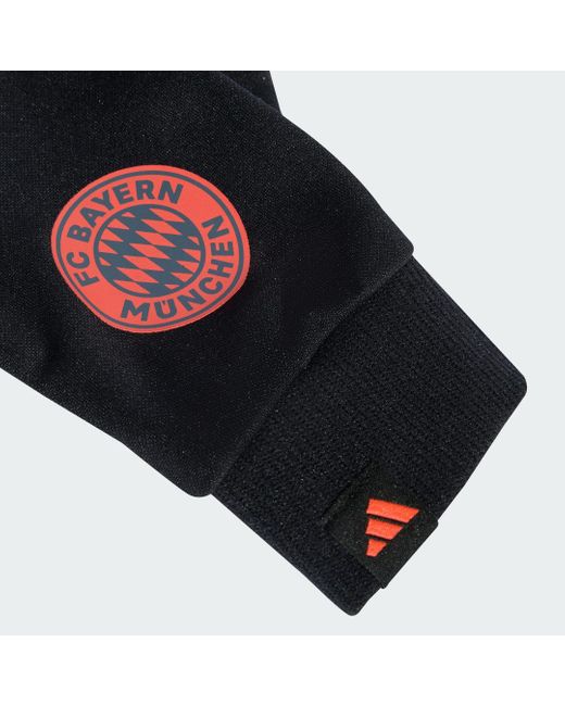 Guanti Fieldplayer Fc Bayern München di Adidas in Black
