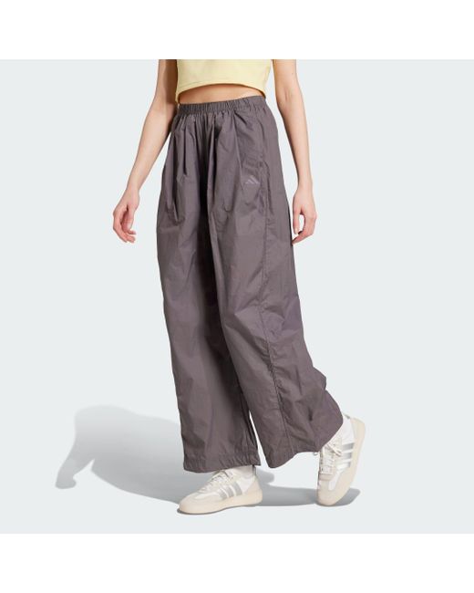 Adidas Brown City Escape Summer Parachute Pants