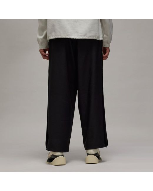 Adidas Black Y-3 Sport Uniform Wide Trousers for men