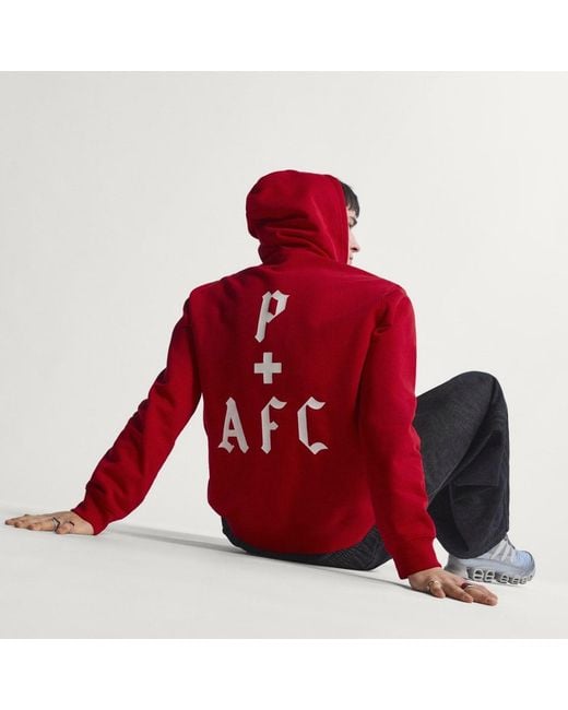 Adidas Red Arsenal Fc Places+Faces Hoodie for men