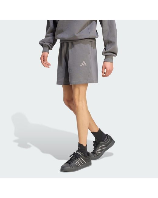 Adidas Gray Kit Small Logo Short for men