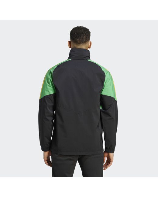 Adidas Green Jamaica Condivo 22 Rain Jacket for men