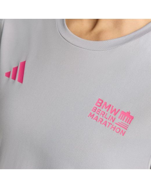 Adidas Gray Bmw Berlin-Marathon 2025 Finisher T-Shirt