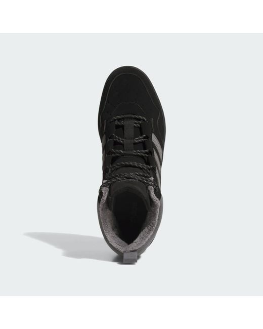 Adidas Black Hoops 4.0 Mid Shoes
