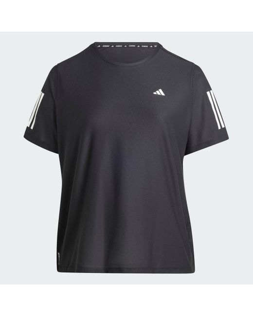 Adidas Originals Black Own The Run T-Shirt (Plus Size)