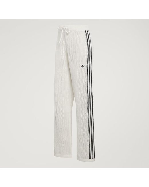 Adidas Blue Knitted Crochet Firebird Track Pants