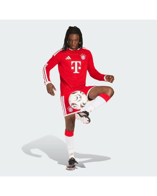 Adidas Red Fc Bayern 26/27 Home Jersey Long Sleeve for men