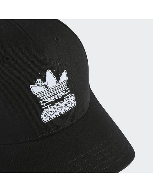 adidas Trefoil Baseball Cap in Black | Lyst UK
