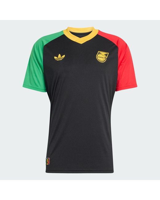 Adidas Red Jamaica 26 X Bob Marley Away Pre Match Jersey for men