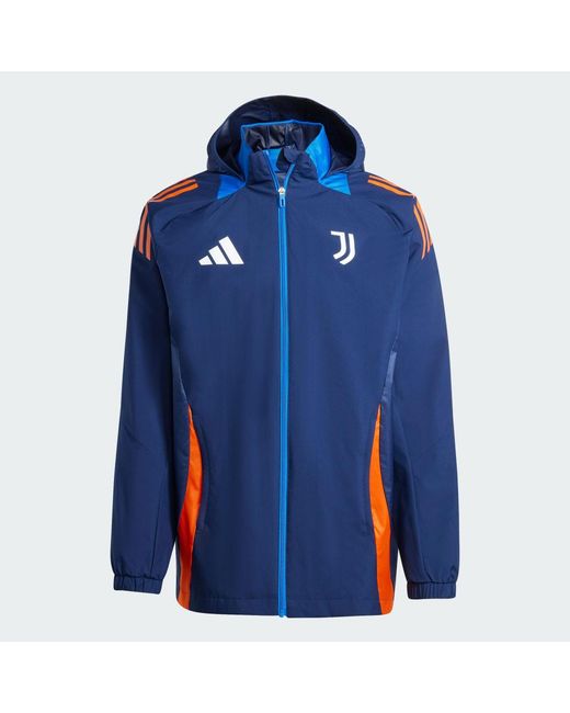 Adidas Blue Juventus Tiro 24 Competition All-Weather Jacket for men