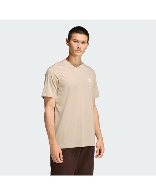 Adidas Natural Trefoil Essentials Tee for men