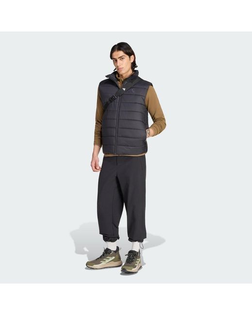 Adidas Blue Terrex Multi Essentials Climawarm Padded Vest for men