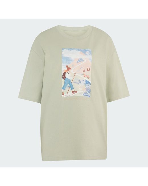 Adidas Green Terrex Secret Paths Ahead Graphic Tshirt
