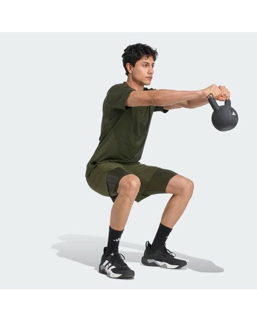 Adidas Green 2-In-1 Primelift Shorts for men