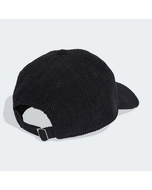 Adidas Black Corduroy Baseball Cap