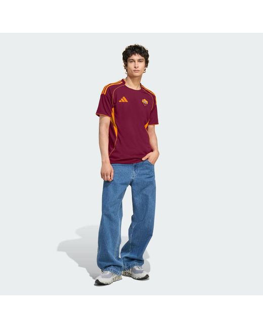 Adidas Red As Roma 25/26 Home Jersey for men