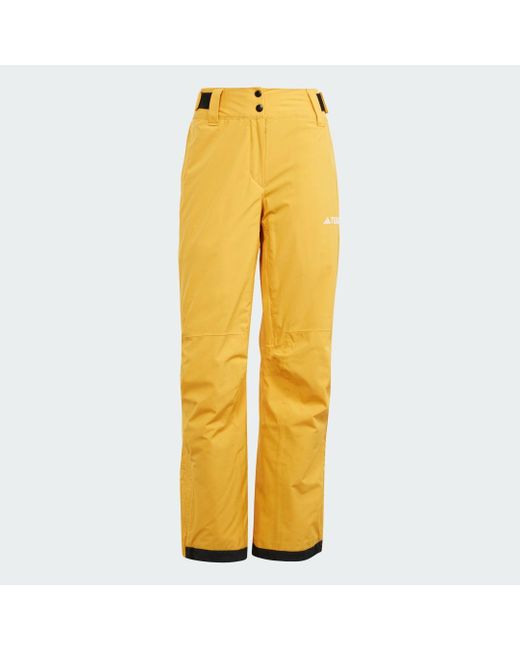 Adidas Yellow Terrex Xperior 2l Insulated Tracksuit Bottoms