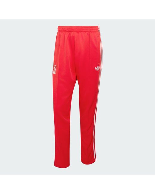 Adidas Red Football Liverpool Fc Originals Track Pants Jz0139 for men