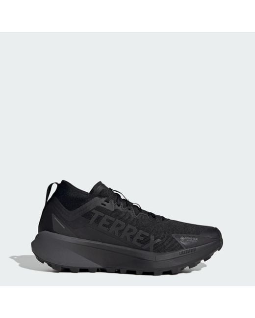 Adidas Black Terrex Agravic Gtx Trail Running Shoes for men