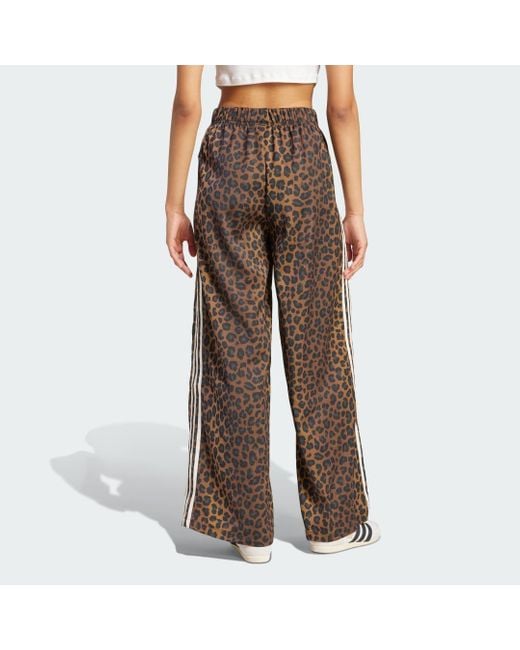Adidas Brown Originals Wide Leg Satin Joggers