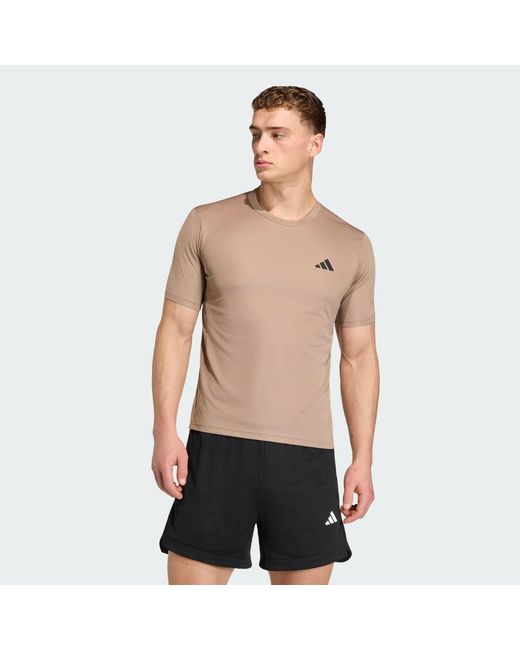Camiseta Workout Essentials Base Adidas de hombre de color Multicolor