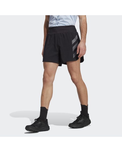 Adidas Originals Blue Terrex Agravic Trail Running Shorts for men