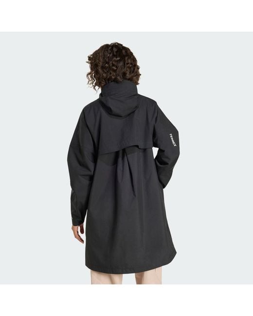 Adidas Black Terrex Multi 2 Layer Climaproof Rain Parka Jacket